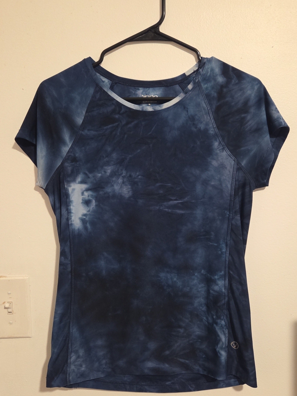 VOGO Athletica Navy Tie-Dye Short Sleeve Active Top